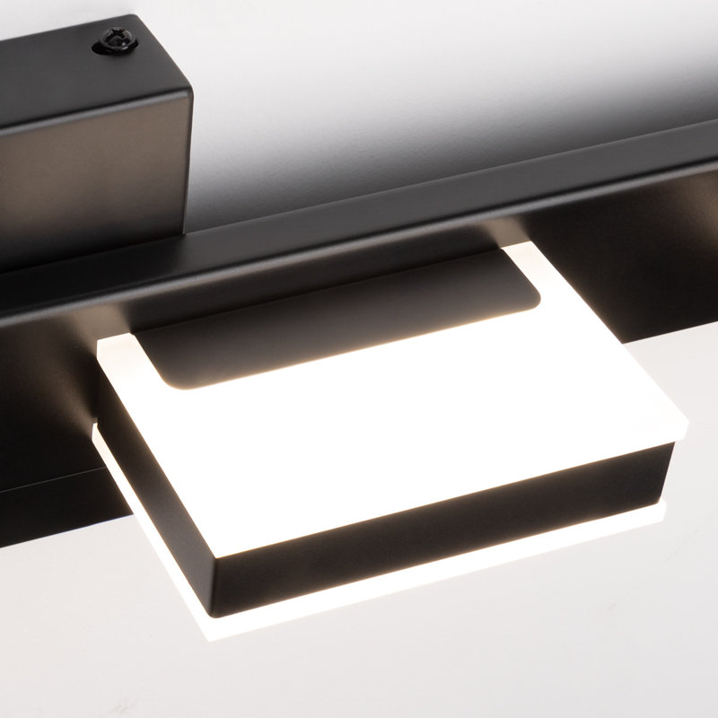 Charnessa Dimmable LED Vanity Light 3000K/4000K/5000K CCT Adjustable, 4, Matte Black
