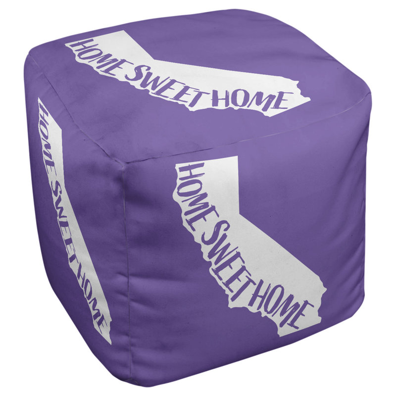 Repose-pieds cube en californie, home, Mauve