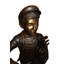 Caddy avec statue bronze clair, sculpture extérieure Hills pour le jardin ou la maison, L 19 po x l 19 po x H 42 po