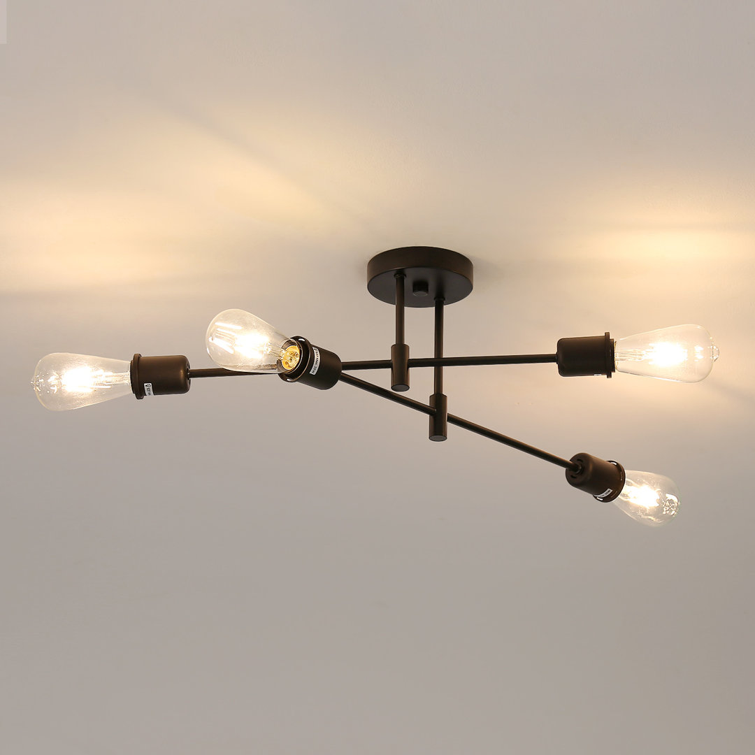 Toquerville 4-Light 54cm Sputnik Semi Flush Mount Ceiling Light