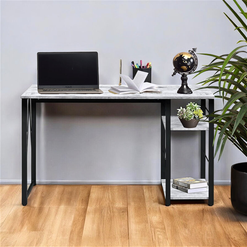 Ramp desk with finish, Antique White