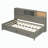 Wooden Daybed with 3 Storage Drawers, Upper Soft Board, shelf, and a set of Sockets and USB Ports-97691161-97691159