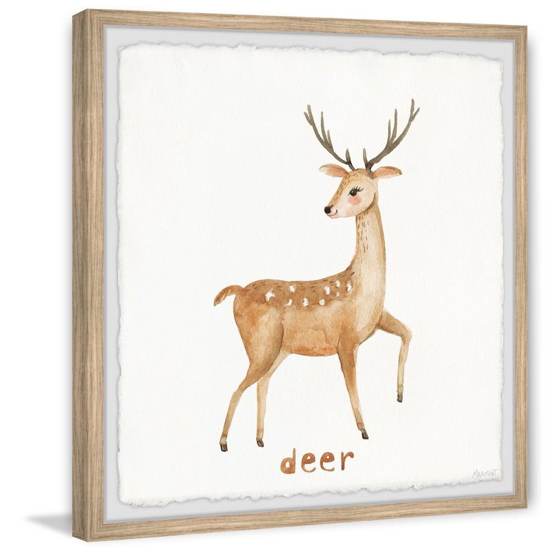«Iona Gentle Deer», reproduction encadrée, H 12 po x l 12 po x P 1,5 po