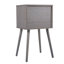 Ensemble de 2 tables de chevet avec rangement à deux tiroirs pour canapé de salon - gris