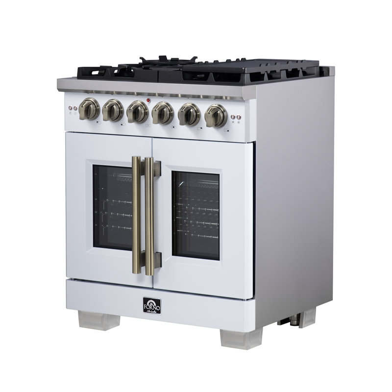 Cuisinière à gaz 30 portes Capriasca, Blanc