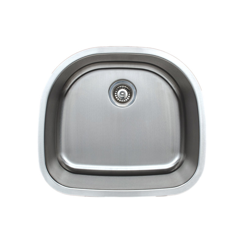 Craftsmen Series 23.5'' L Single Bowl Stainless Steel Kitchen Sink