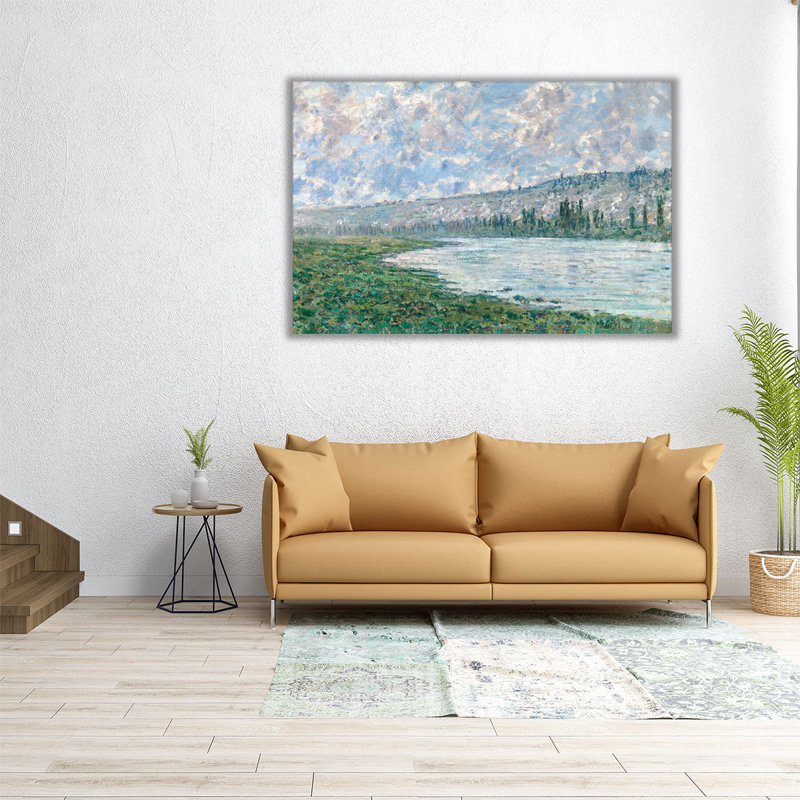 La seine à Vétheuil, 1880, reproduction d'art sur toile, H 16 po x l 24 po