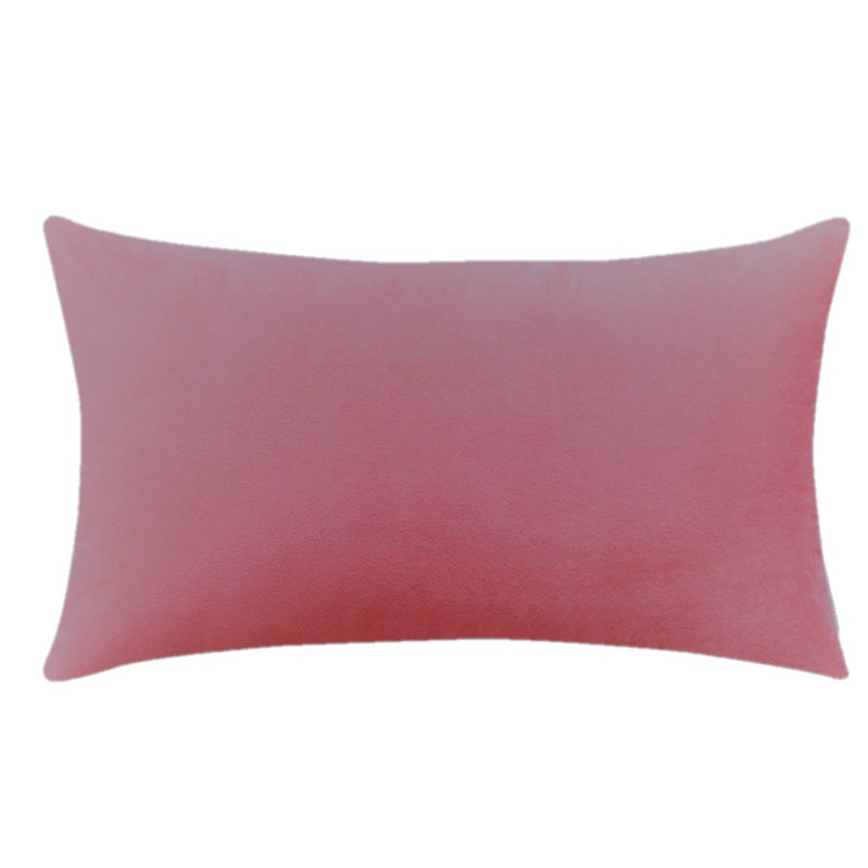 Ensemble de 2 housses de coussin en velours, Rose, Oui