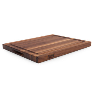 KitchenAid Rubberwood 12x18 Cutting Board | Brown | One Size | Cutlery Cutting Boards | Nonporous Surface