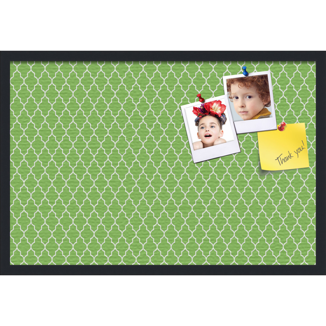 Fabric Corkboard / Bulletin Board ArtToFrames Surface Color: Green Size: 24" x 36"