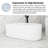 66'' Acrylic Freestanding Soaking Bathtub