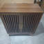 Buffet avec rangement, armoire de ferme avec portes à persiennes, armoire à café en bois pour cuisine, salle à manger, salon, entrée, noyer, l 31,5 po