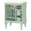 Meuble-lavabo autoportant de 24 po avec lavabo en céramique, cadre en bois massif, tiroir rabattable et support de porte-1672618174