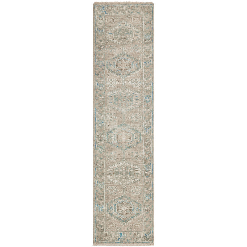 Tapis en laine Quinzio, Tapis de couloir 2 pi 6 po x 10 pi