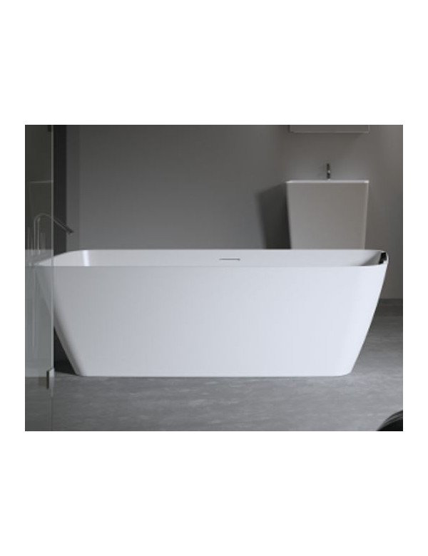 Island Riho Malaga 1600mm x 750mm Shower Bath Back to Wall Bathtub