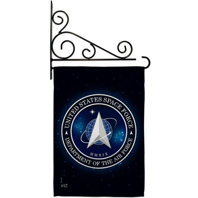 Double Sided 18.5'' H x 13'' W Polyester Independence Day Flag Set