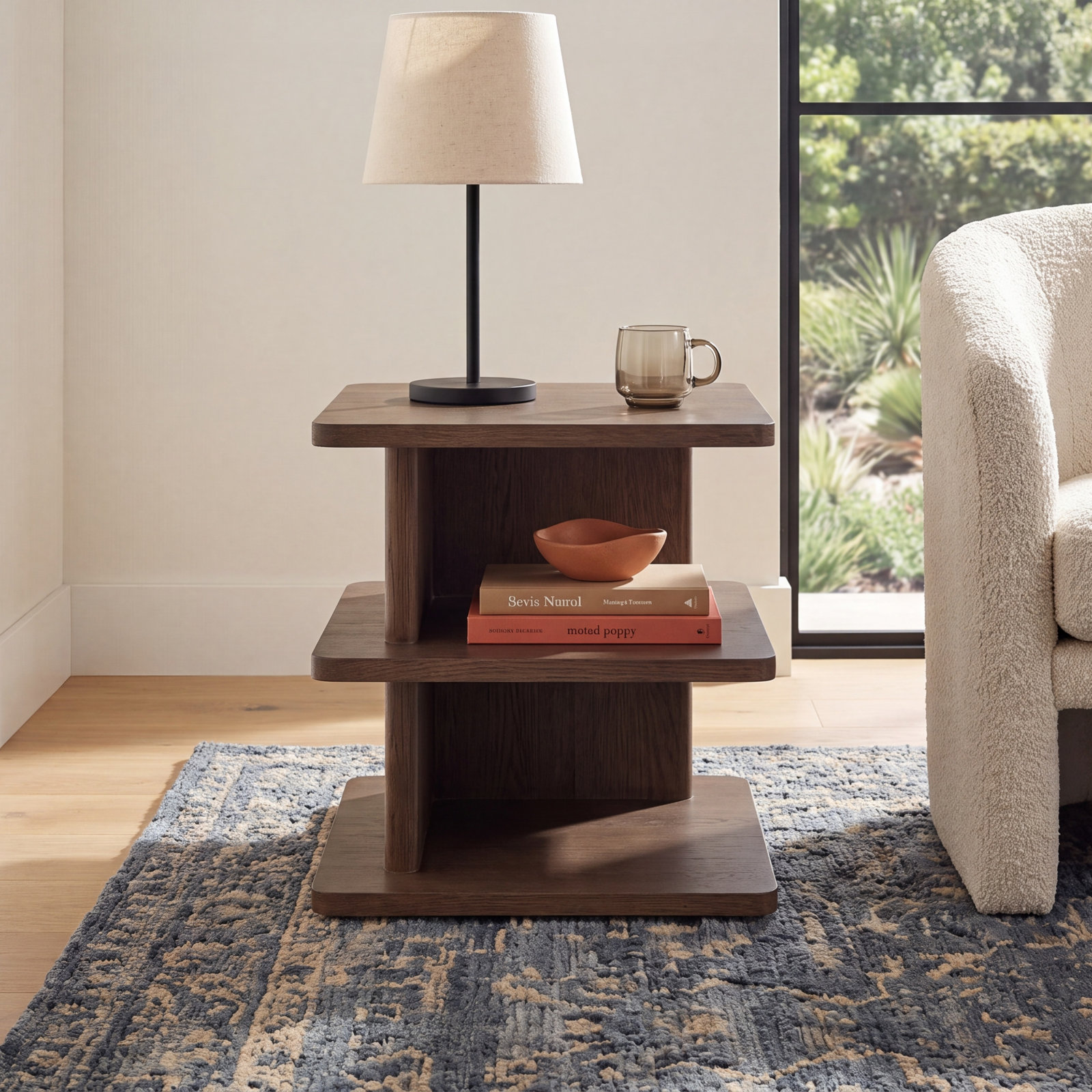 Andre Side Table Dark Brown, Brown