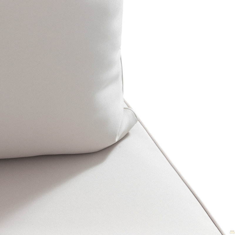 Chaise d'angle + table basse, Beige