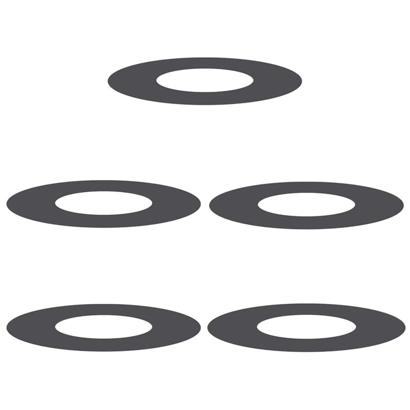 Tree Ring Decorative Garden Modern Protector Outdoor Ornament Base Home, 60cmW x 60cmD, Black