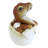 Baby Raptor Dino Egg Statue