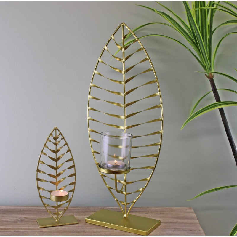 Metal Wall Tealight Holder with Candle Included