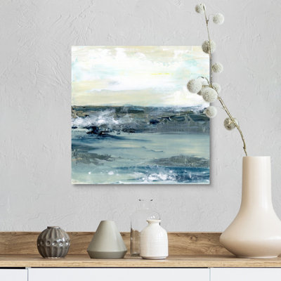 Reproduction d’art sur toile, "Coastal blues I" par Lila Bramma