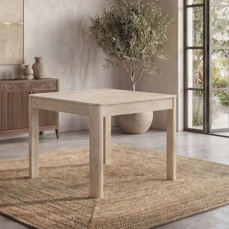 Mango Dining Table with Wood Base