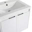 Meuble-lavabo 48 po avec lavabo en résine, portes à fermeture en douceur et armoire murale, fixation à flotteur
