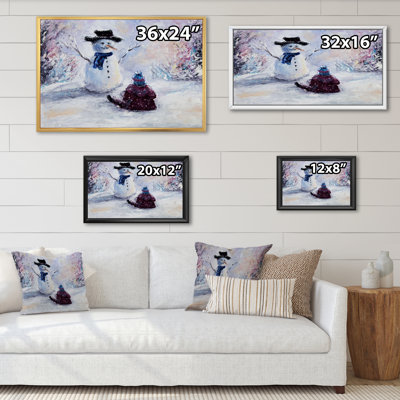 " Christmas Snowman And Child "