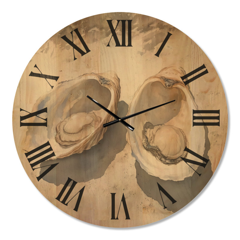 Solid Wood Wall Clock, Très grand