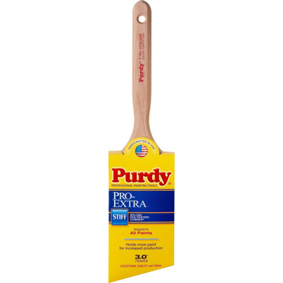 Purdy 144152730 3" Nylon/Polyester/Chinex Stiff Pro-Extra Glide Angular Paint Brush-1PK