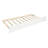 Twin Daybed with Trundle, Solid Wood Frame Guest Bed for Small Bedroom, No Box Spring Needed, White-118565104