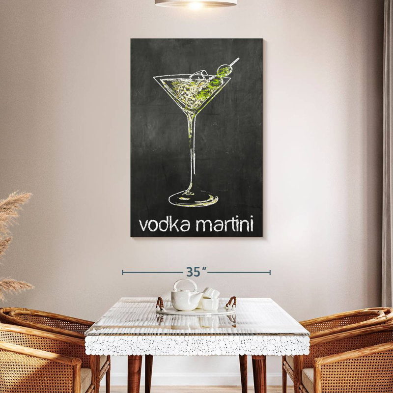 Yarlin Vodka Martini Chalk, 48" H x 32" W