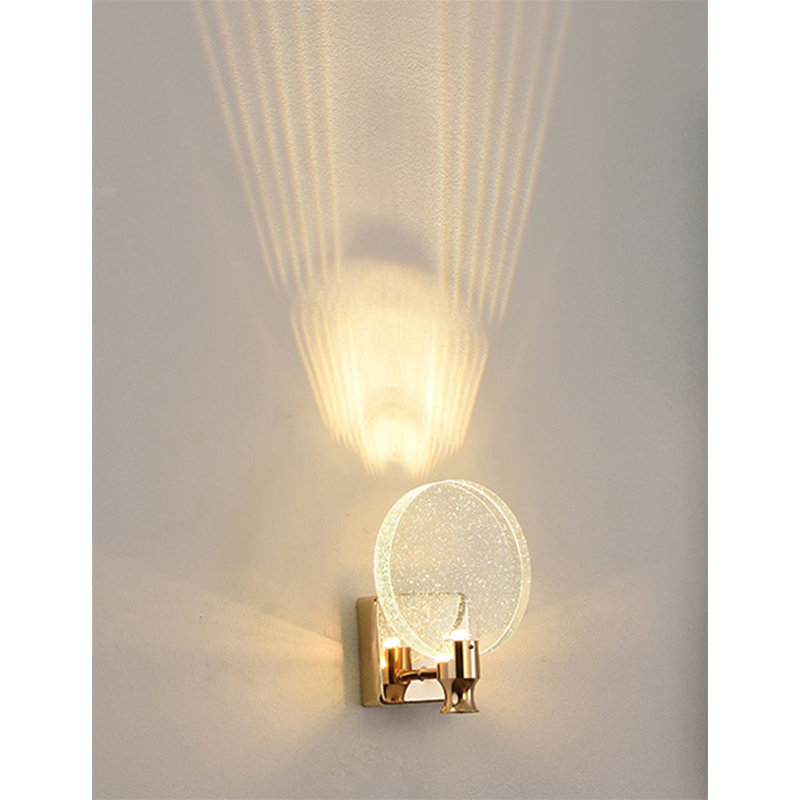LED Spotlight, Gold, 20" H x 16" W x 6" D