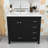 Modern Wooden Freestanding Single Bathroom Vanity with Ample Storage and Ceramic Basin-1069582541