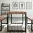 3-pieces Outdoor Dining Table With 2 Benches