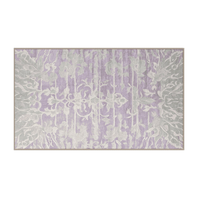 Tapis beige soyeux et moelleux, Rectangle 2 pi x 3 pi