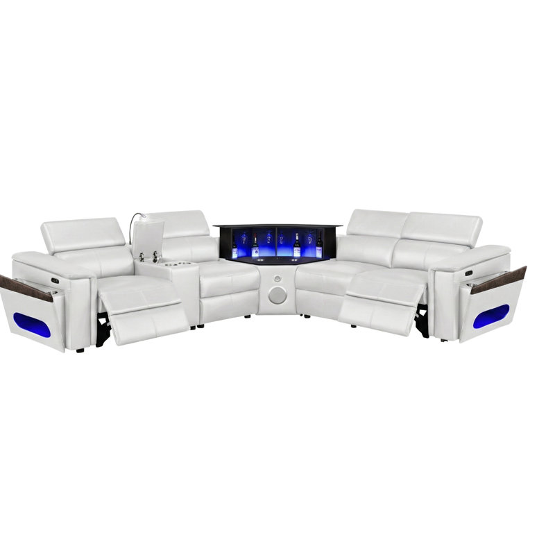 29.64 " Faux Leather Power Reclining Sectional