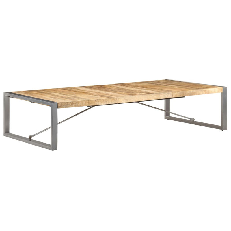Danville Coffee Table Solid Wood, Grey, Light Brown, 40cm H x 180cm W x 90cm D
