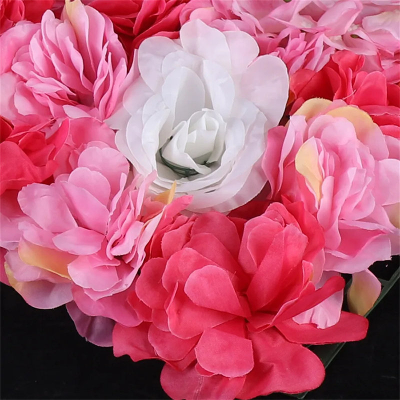 Artificial Roses Silk Flower Wall Panel Arrangement