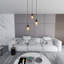 Cadi-Grace 3 - Light Black Cluster Pendant-320022431