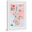 I Love NY Site Map - Cadre photo, reproduction d'art sur papier-1499123470