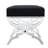 Giselle Velvet Acrylic X-Leg Bench-27327233