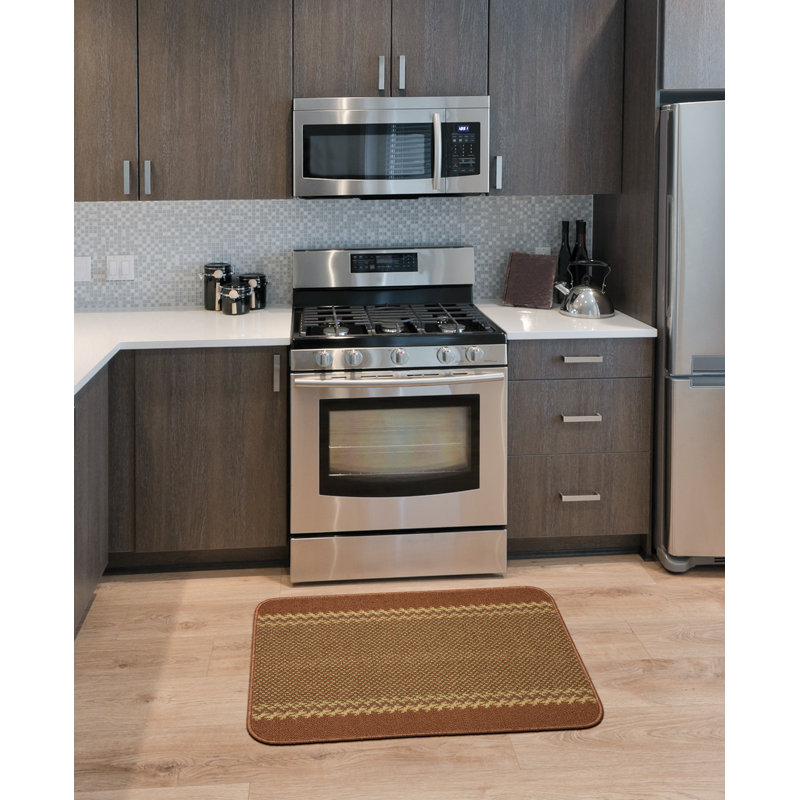 Draco Kitchen Mat, Orange, Rectangle 100 x 150cm