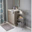 Étagères de salle de bain autoportantes l 10,63 po x H 35,83 po x P 17,32 po Aimon-1325780612