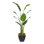 Faux Bird Of Paradise, Moss Tree in Metal Pot