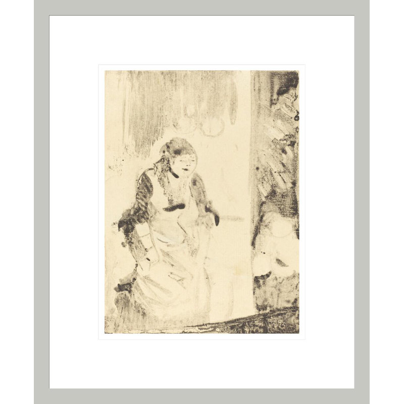 «Mlle Bécat» par Edgar Degas, impression giclée encadrée, H 16,55 po x l 13,75 po