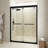 56-60'' W X 76'' H Double Sliding Door Semi-Frameless Shower Door With Clear Glass-102079257