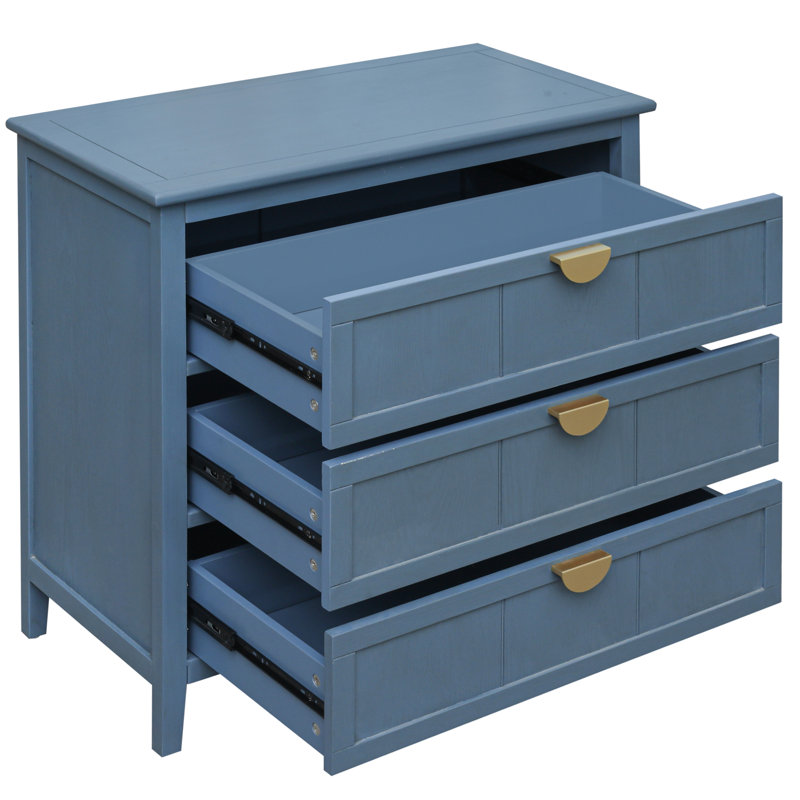 Kylis 31.54'' W Nightstand, Blue