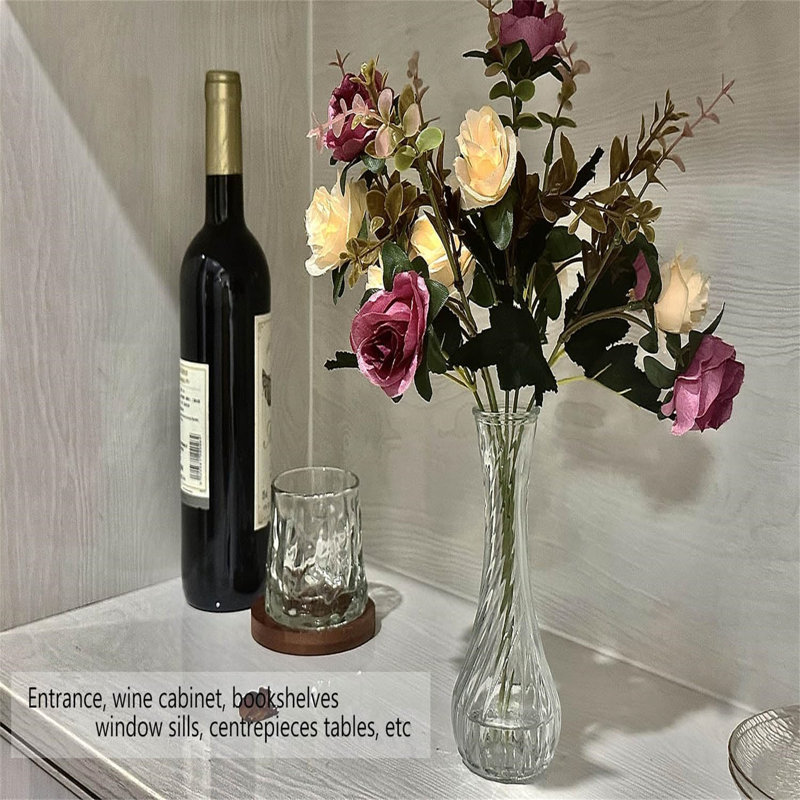 Dalyah Glass Floor Vase, Clear
